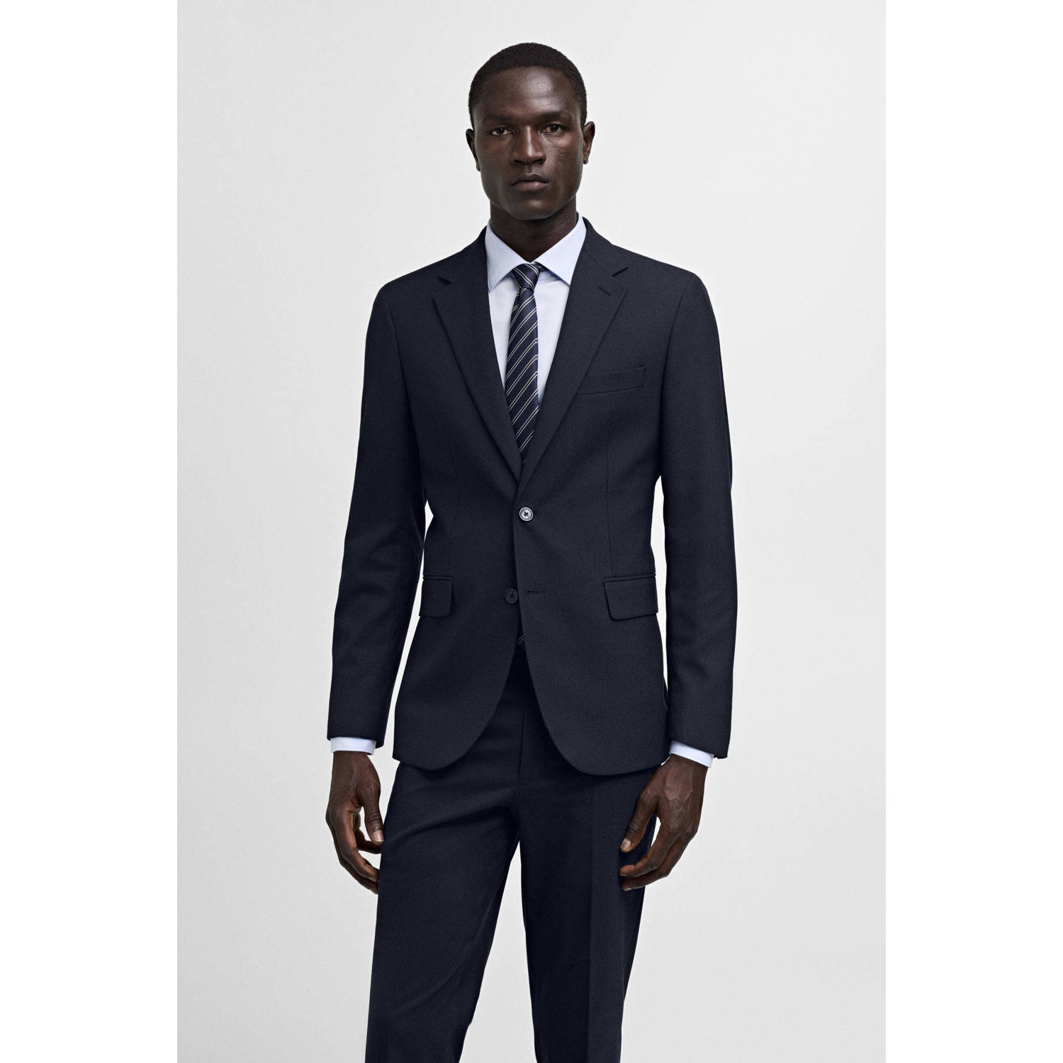 Mango Man slim fit colbert marine