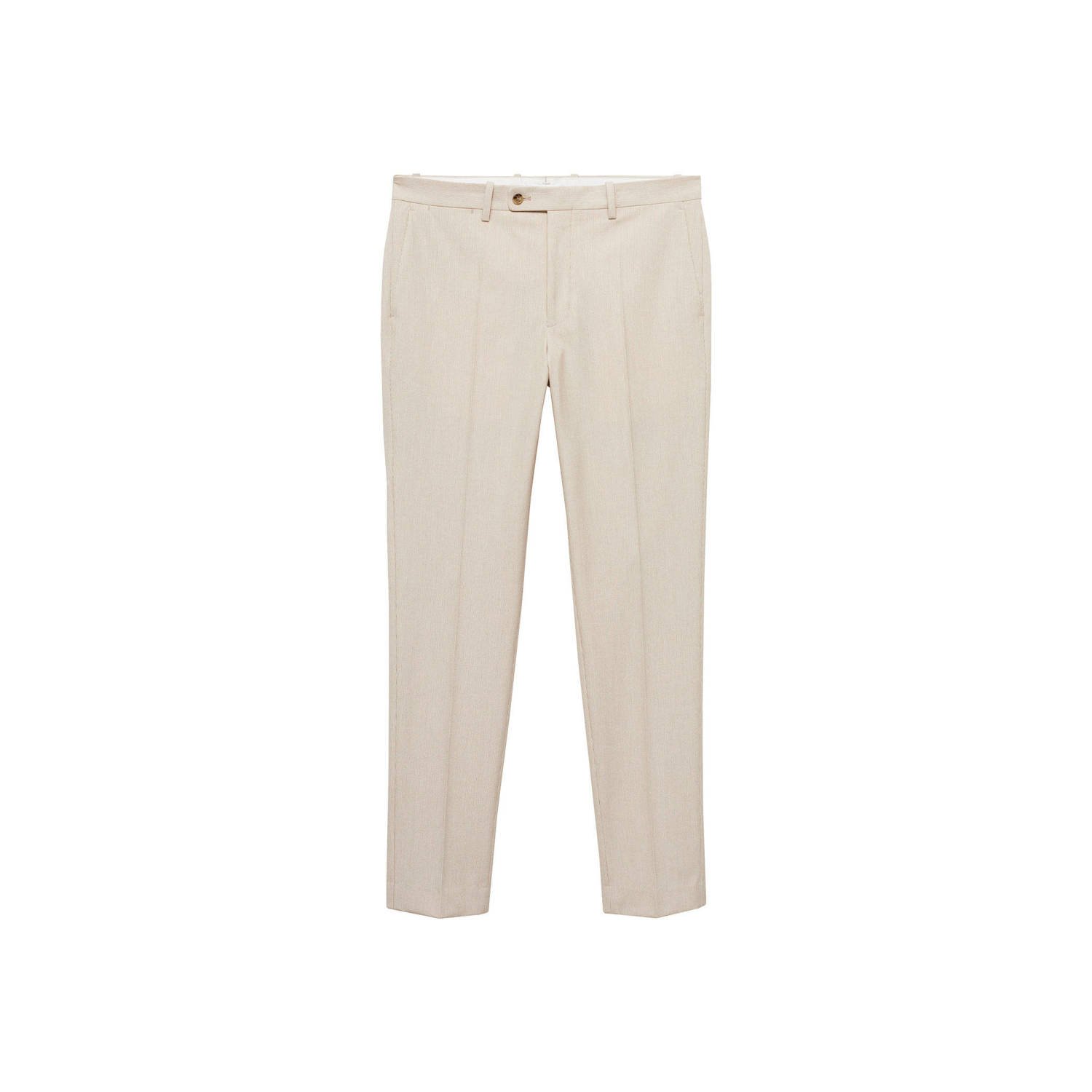 Mango Man slim fit pantalon lichtgrijs