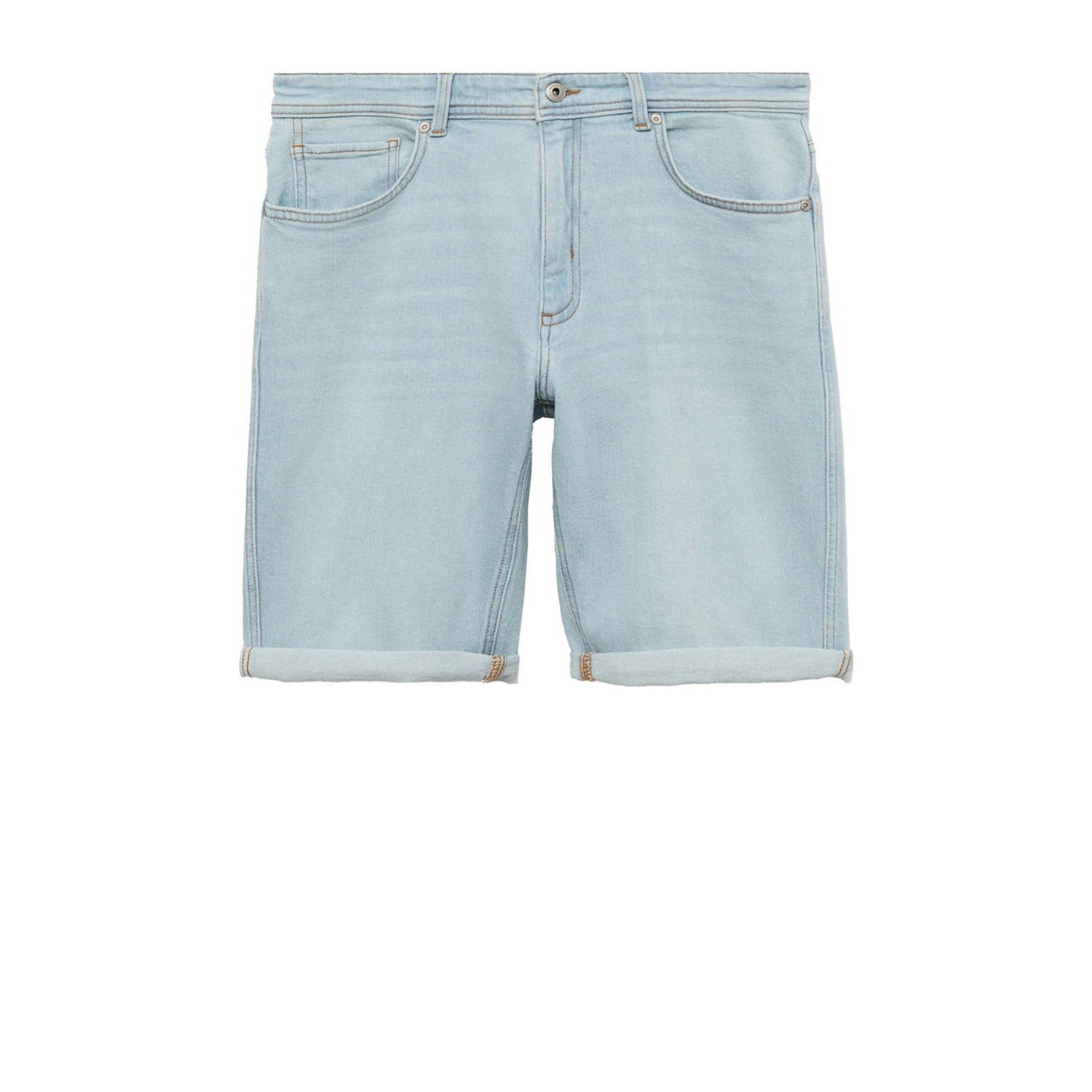 Mango Man slim fit short blauw