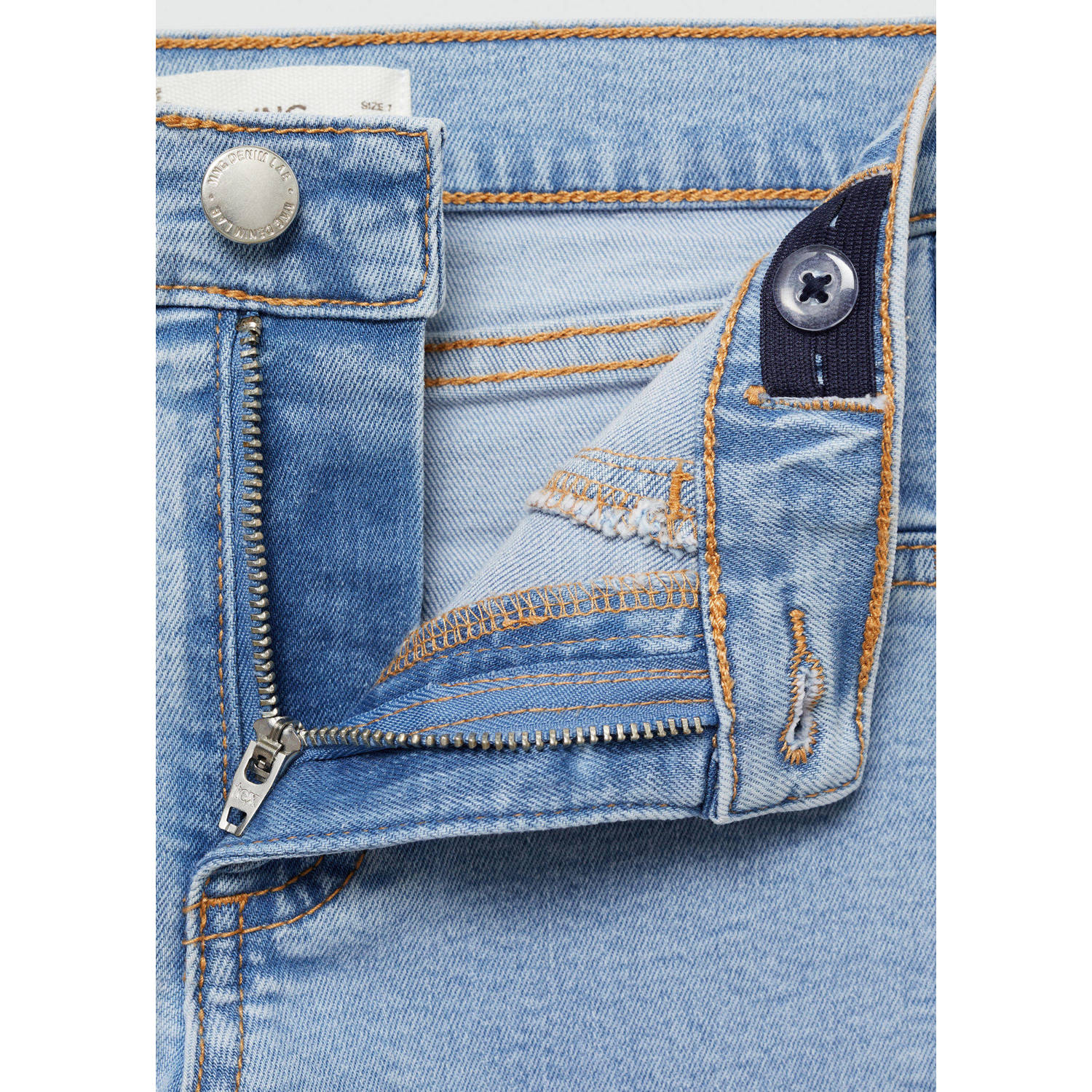 Mango Kids broek light blue denim