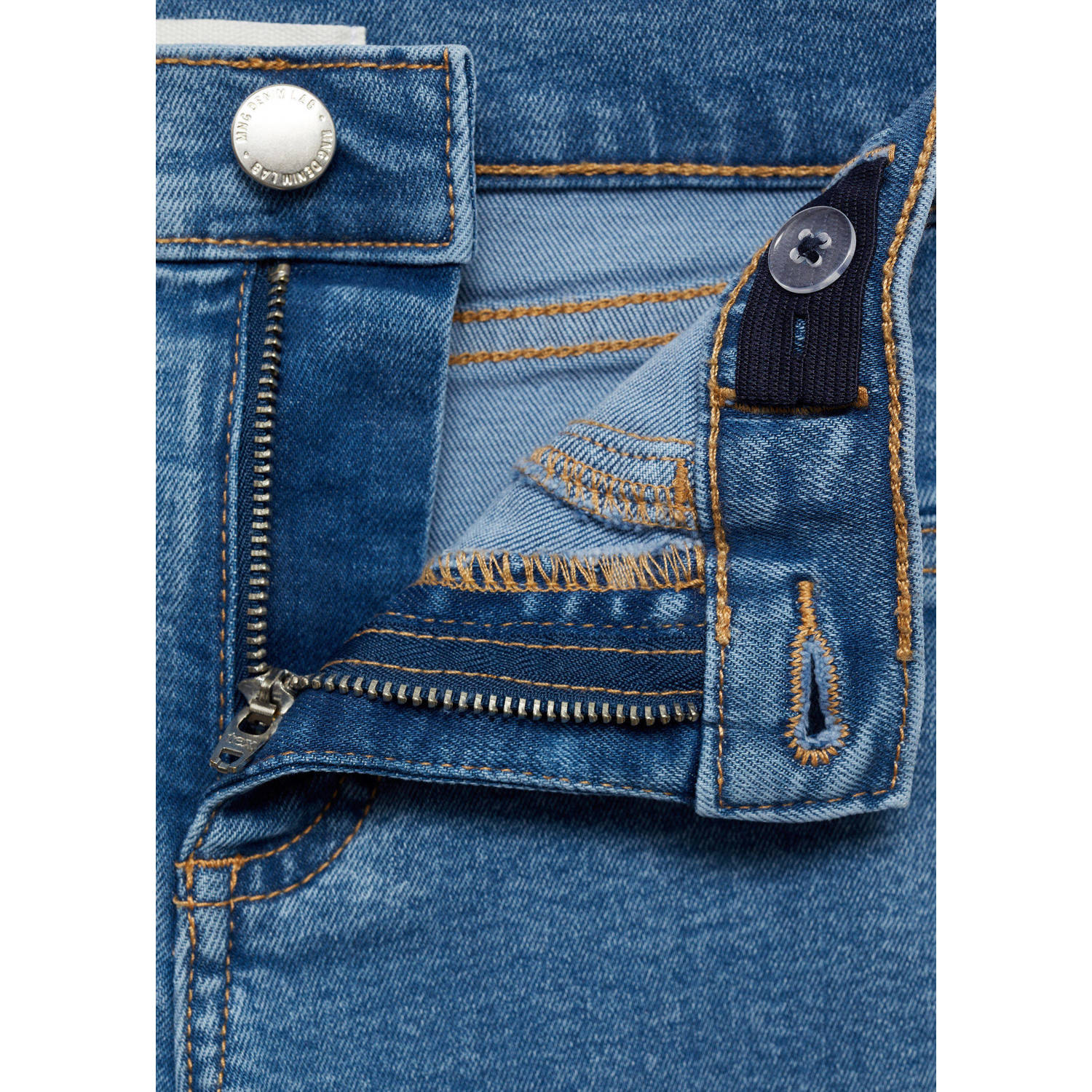 Mango Kids broek medium blue denim