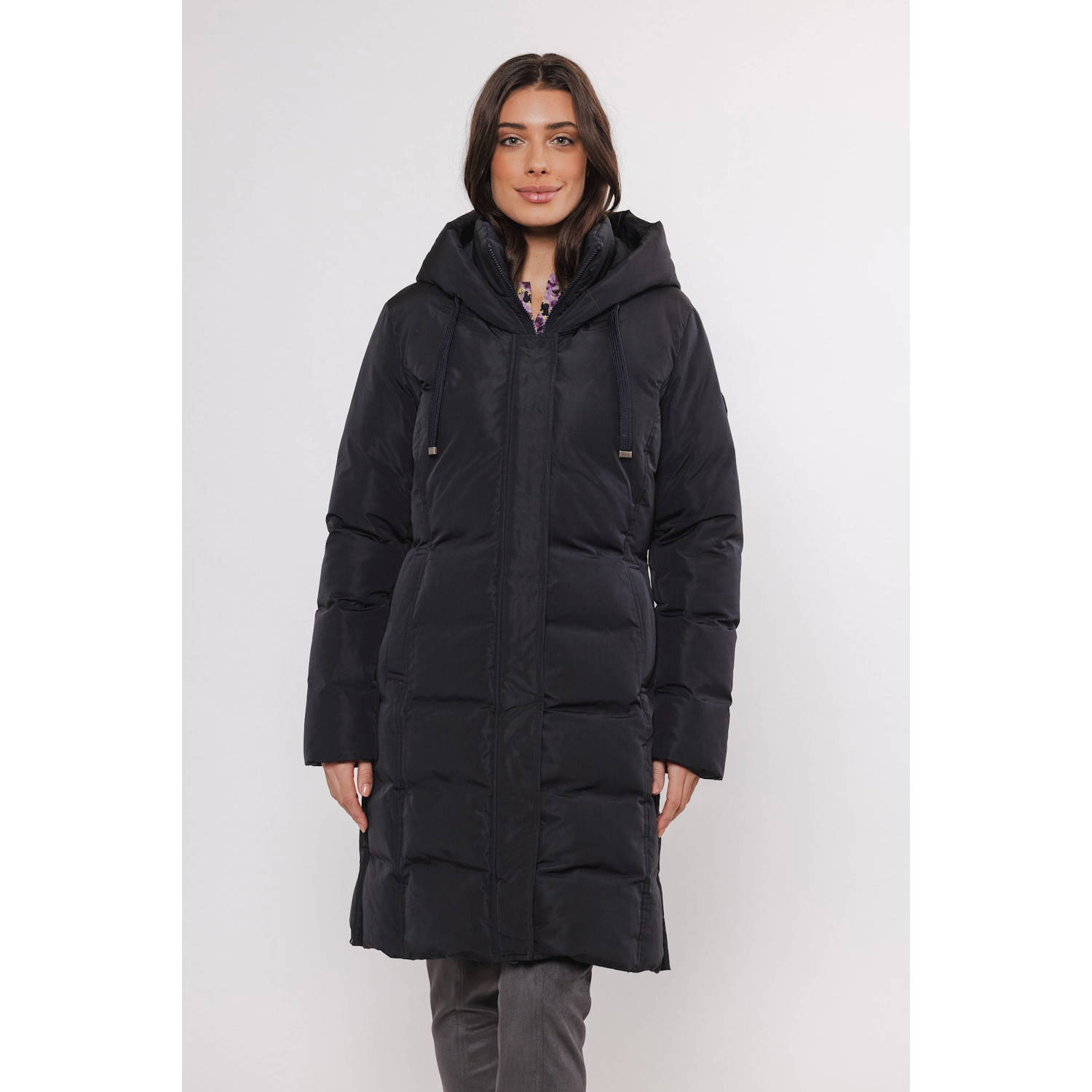 Rino & Pelle gewatteerde winterjas donkerblauw