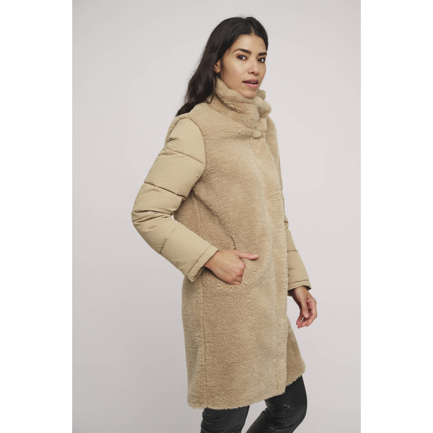 Rino & Pelle teddy winterjas Rouke beige