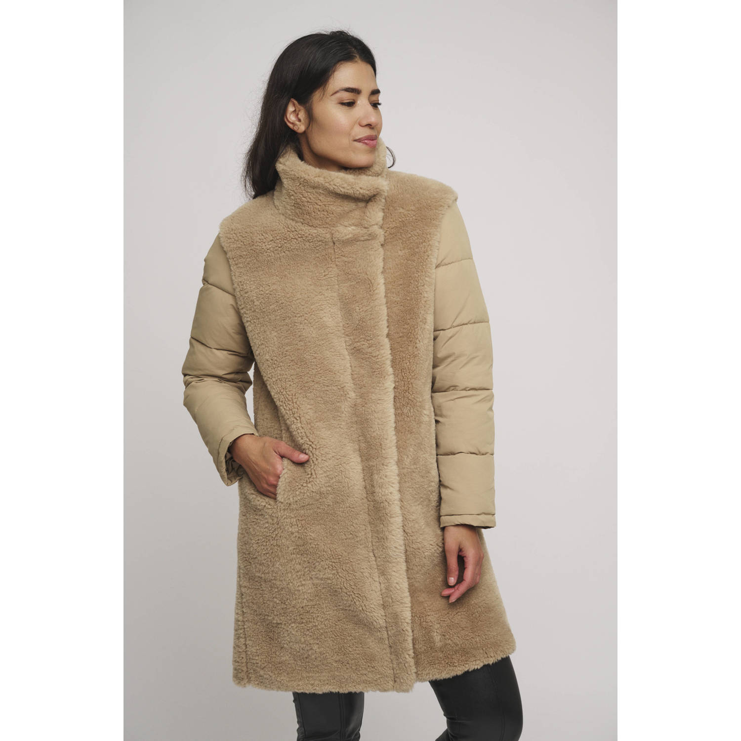 Rino & Pelle teddy winterjas Rouke beige