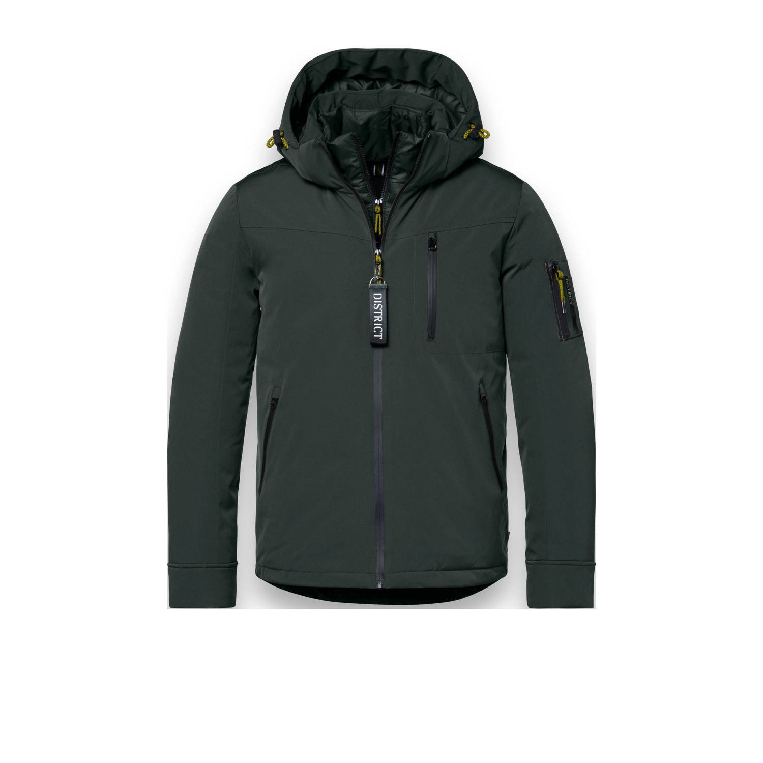 District softshell jas Utility donkergroen