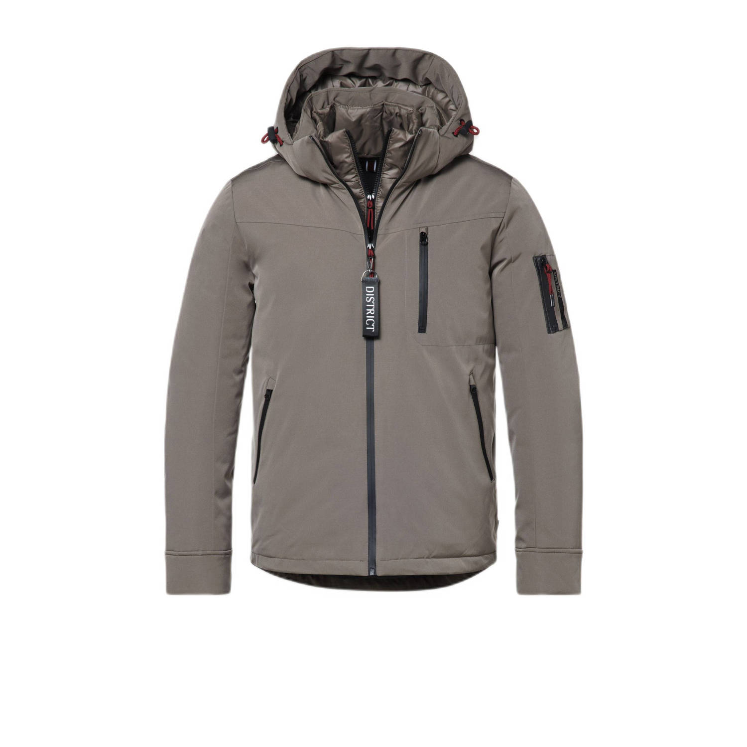 District softshell jas Utility taupe