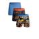 Muchachomalo boxershort - blauw/oranje/bruin (set van 3)