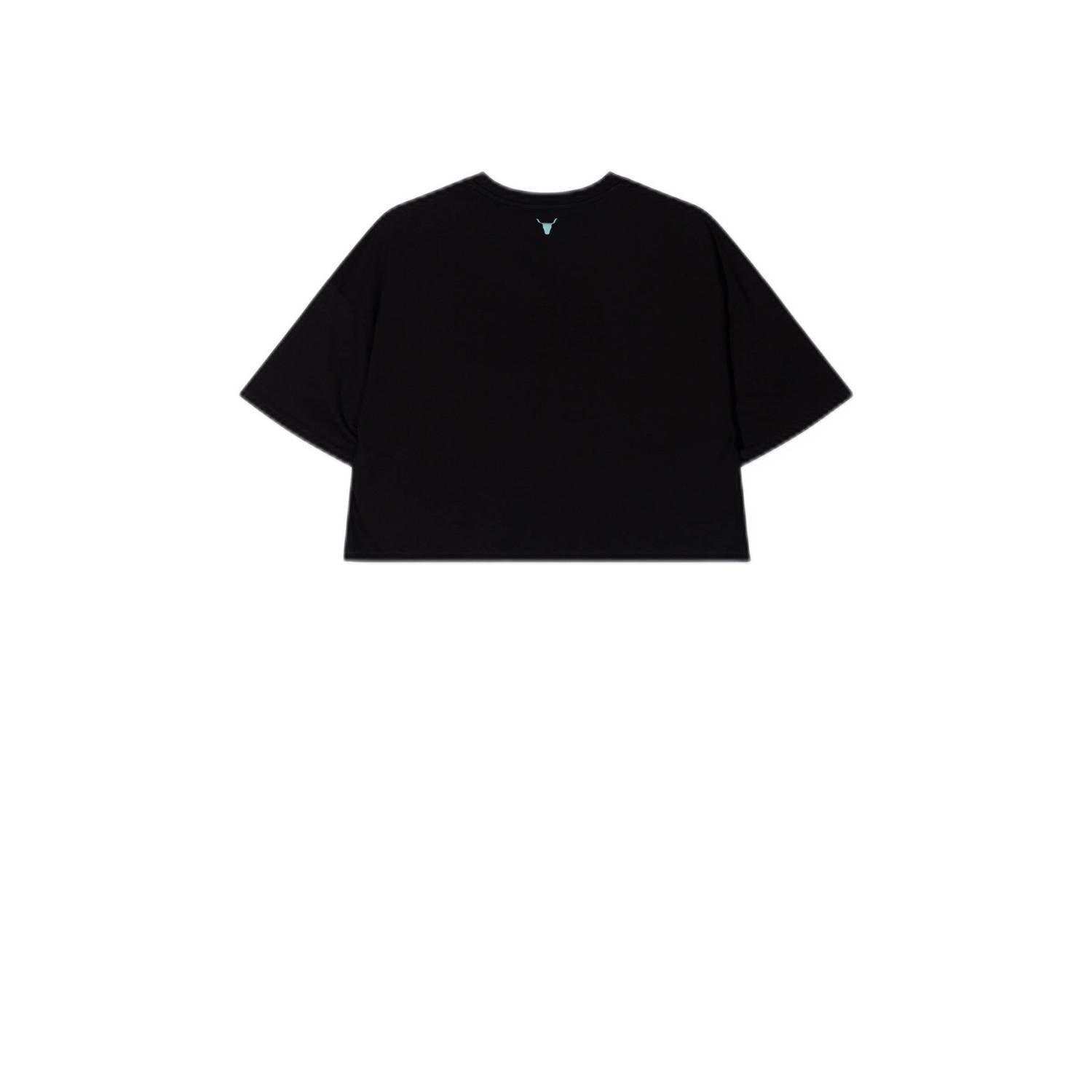Alix the Label T-shirt met printopdruk zwart