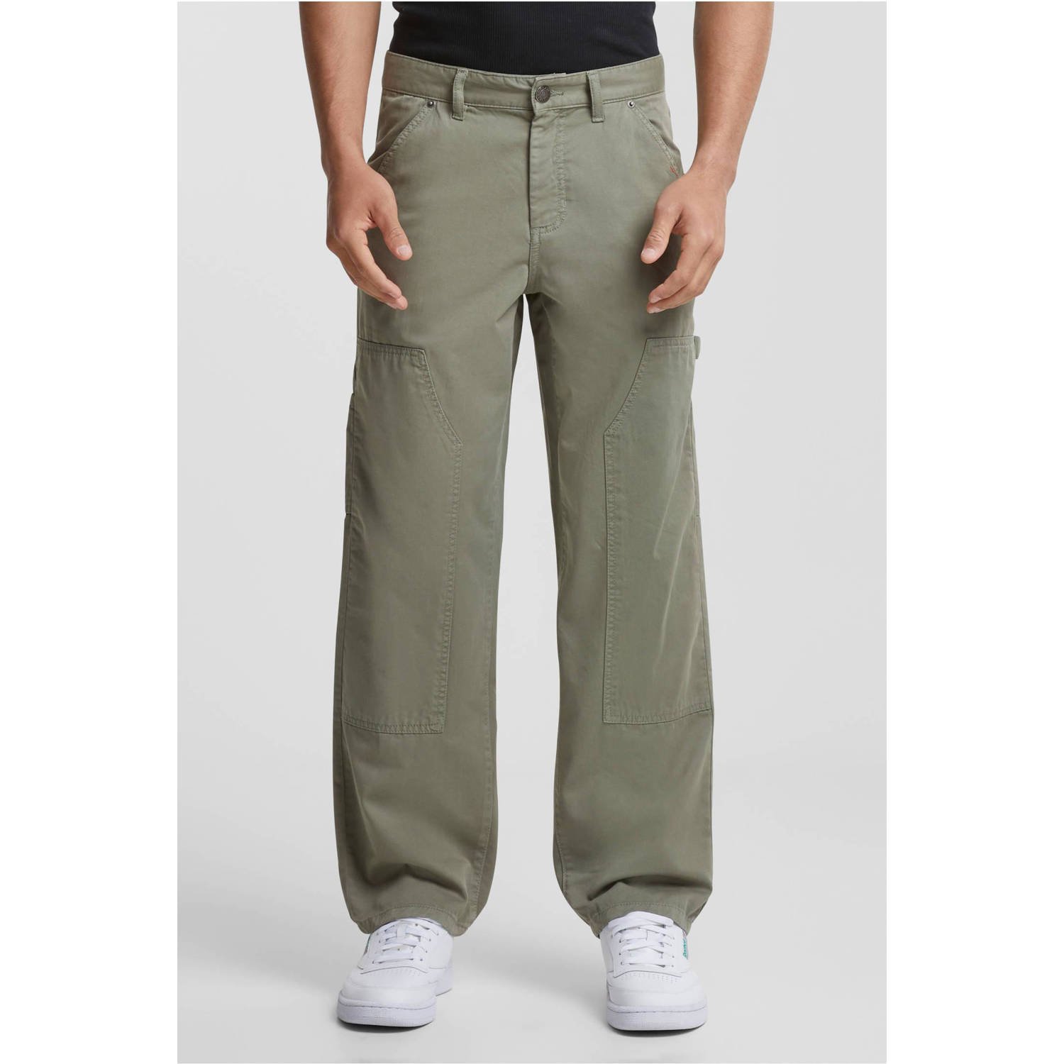 Urban Classics regular fit cargo broek kaki