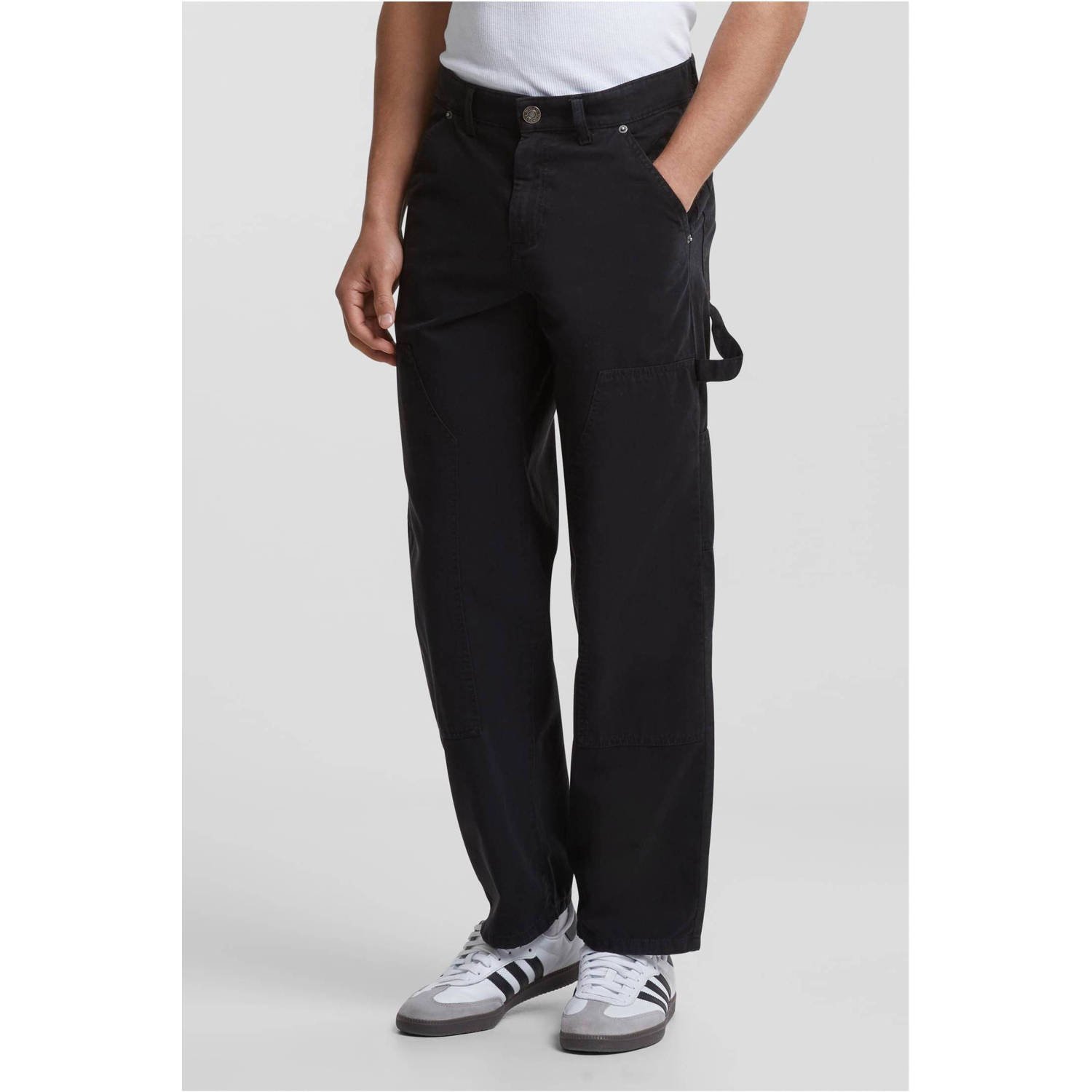 Urban Classics regular fit cargo broek zwart