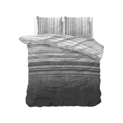 Sleeptime polyester-katoenen dekbedovertrek 2 persoons (200x220 cm) - Grijs