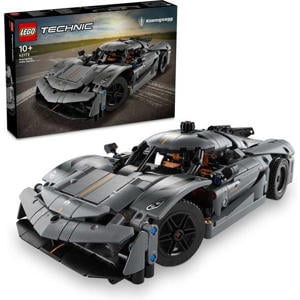 Koenigsegg Jesko Absolut grijze hypercar Auto Bouwpakket voor Kinderen 42173