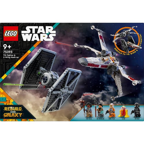 Wehkamp LEGO Star Wars TIE Fighter en X-wing combi set 75393 Star Wars TM aanbieding