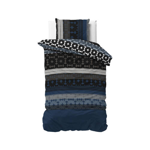 Sleeptime polyester-katoenen dekbedovertrek 1 persoons (140x220 cm) - Blauw