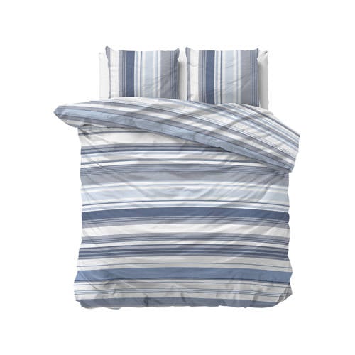 Sleeptime polyester-katoenen dekbedovertrek lits-jumeaux (240x220 cm) - Blauw