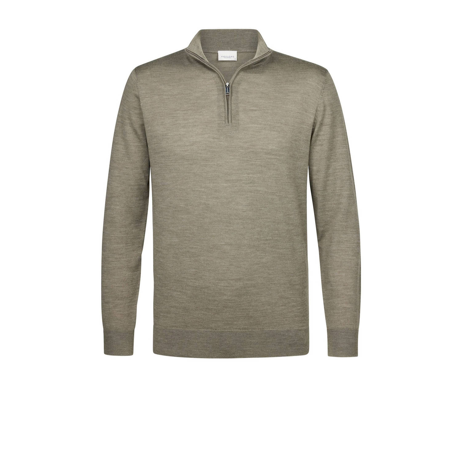 PROFUOMO Heren Truien & Vesten Pullover Half Zip Groen