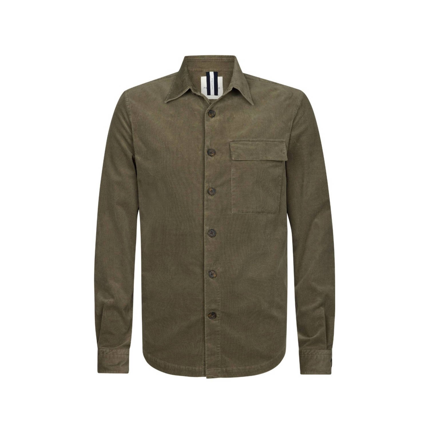 Profuomo Groen Corduroy Overshirt Stijlvol Comfort Green Heren