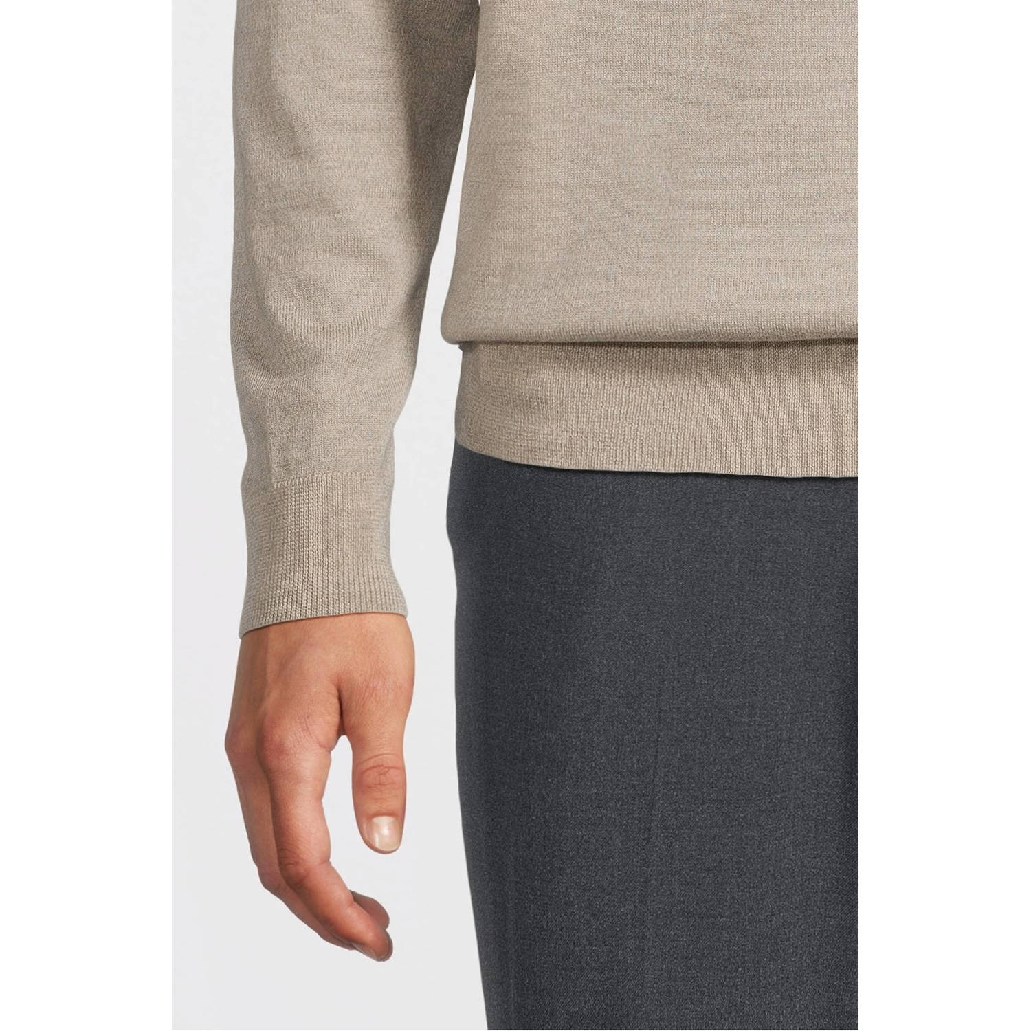 Profuomo wollen polo beige