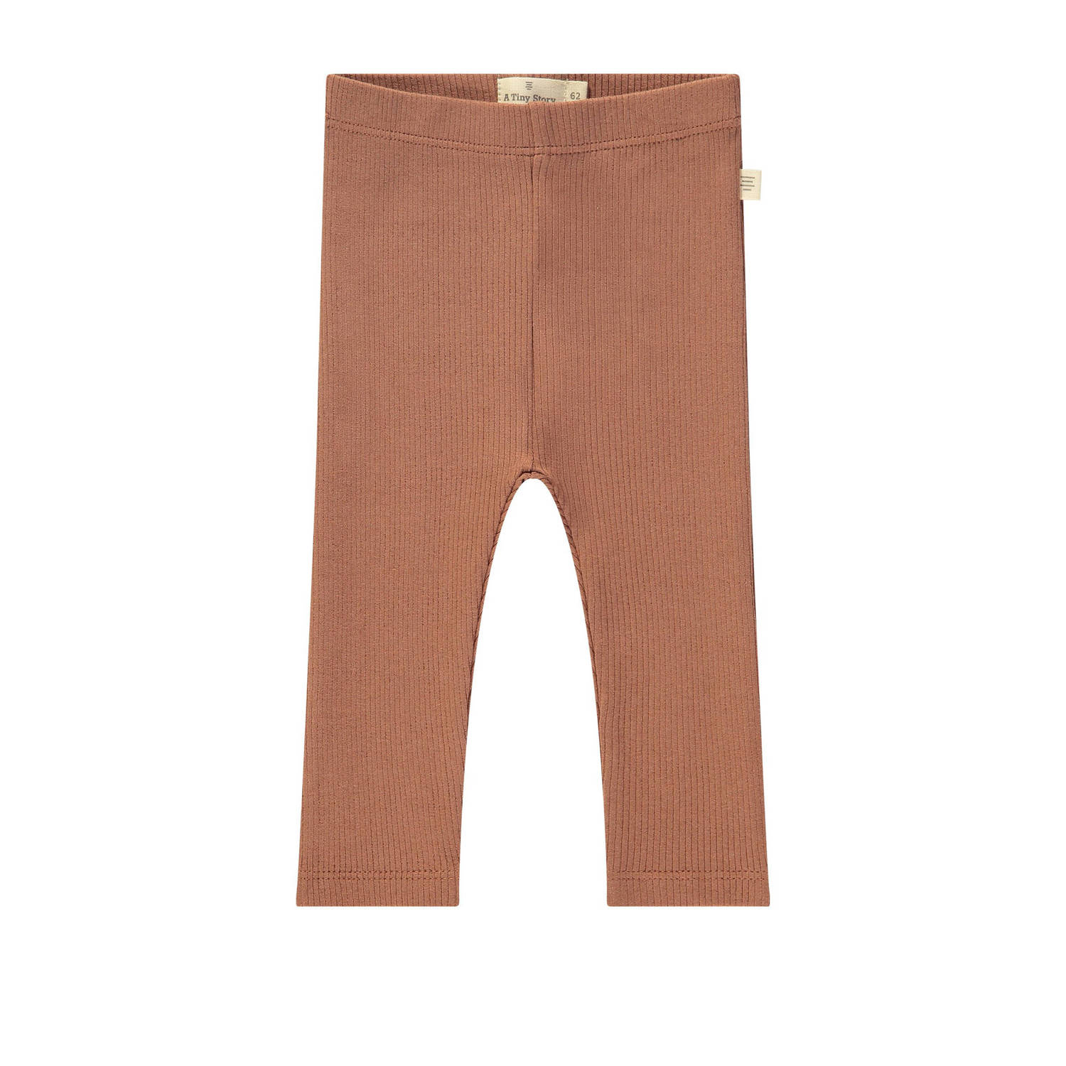 A Tiny Story baby regular fit broek bruin