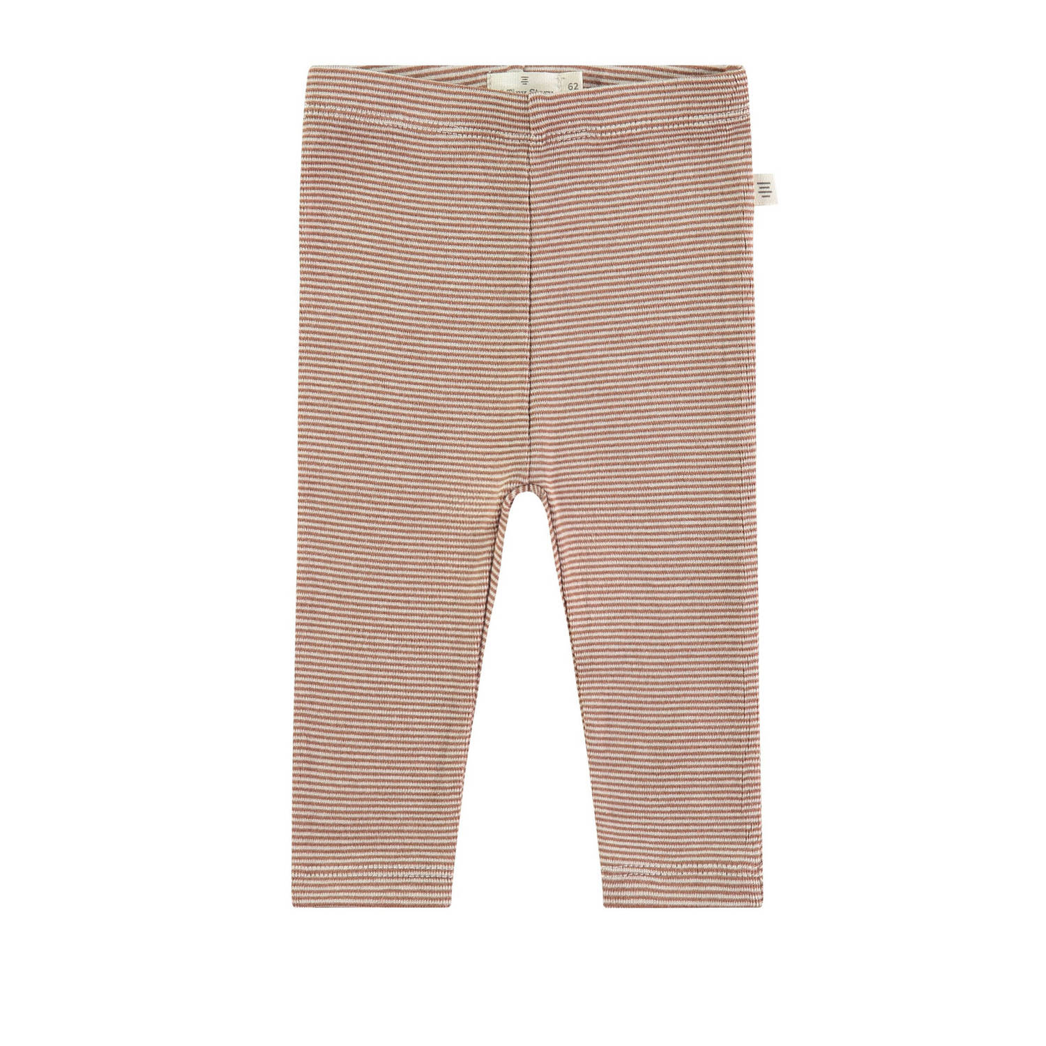 A Tiny Story baby gestreepte regular fit broek bruin beige