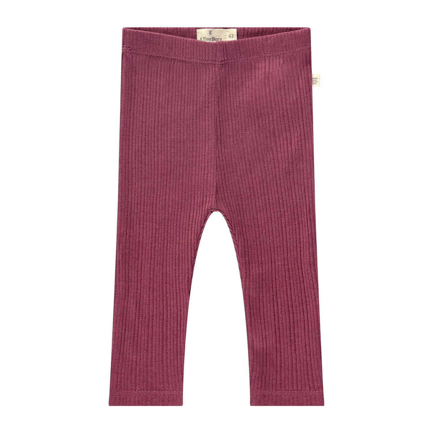A Tiny Story baby regular fit broek rood