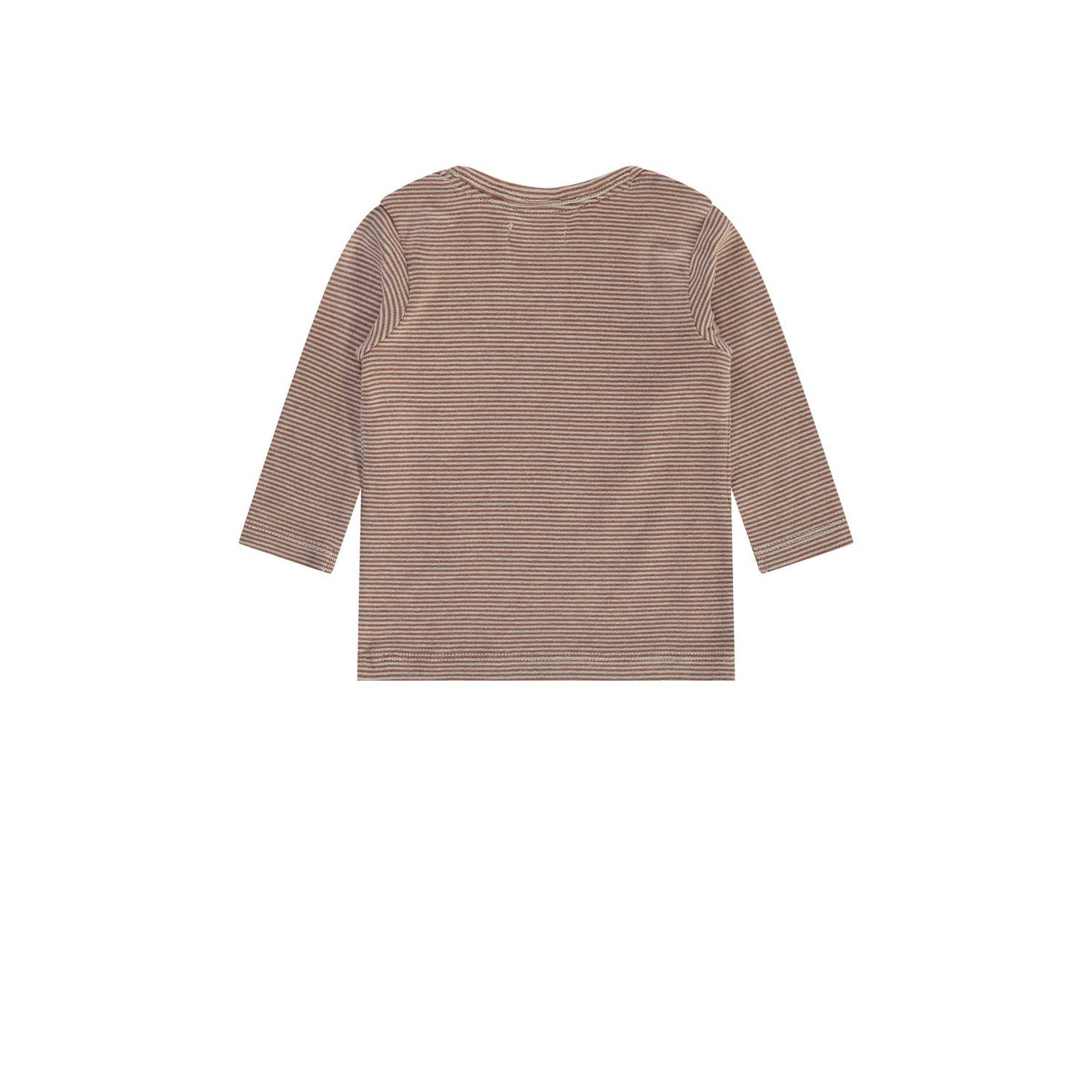 A Tiny Story baby gestreepte longsleeve bruin beige