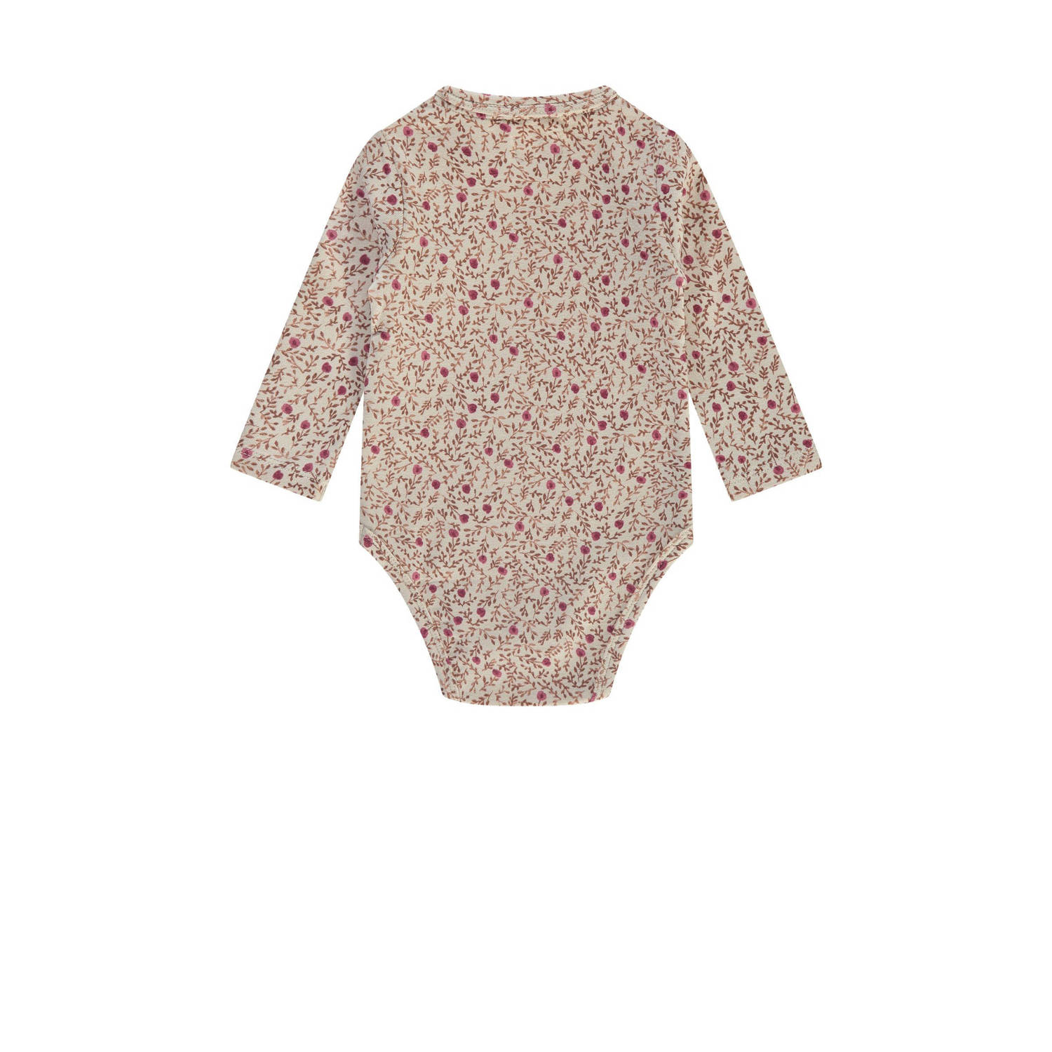 A Tiny Story romper met all over print beige roze