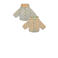 Noppies baby reversible teddy winterjas met all over print lichtblauw/beige