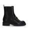 Manfield leren enkelboots zwart