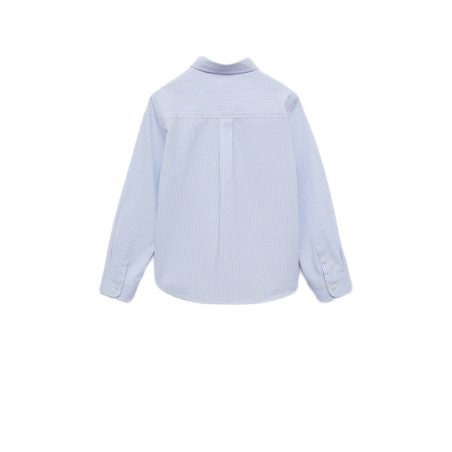 Mango Kids gestreepte blouse lichtblauw wit