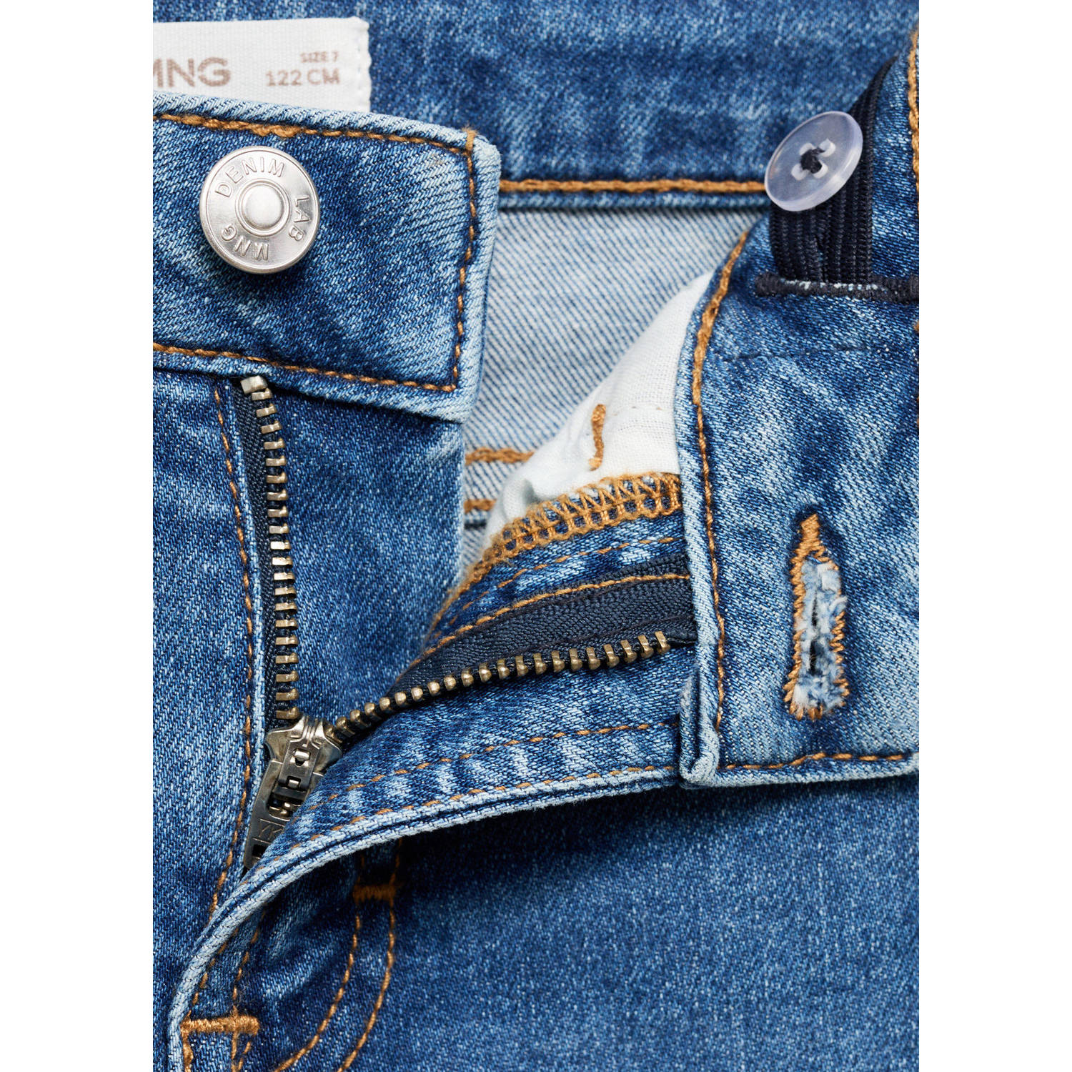 Mango Kids regular fit jeans medium blue denim