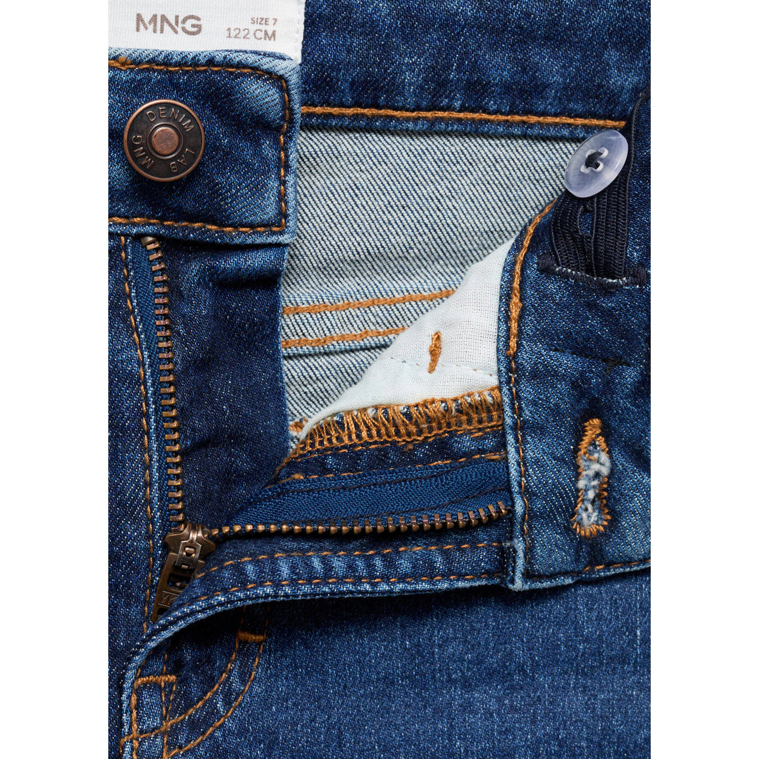 Mango Kids regular fit jeans medium blue denim
