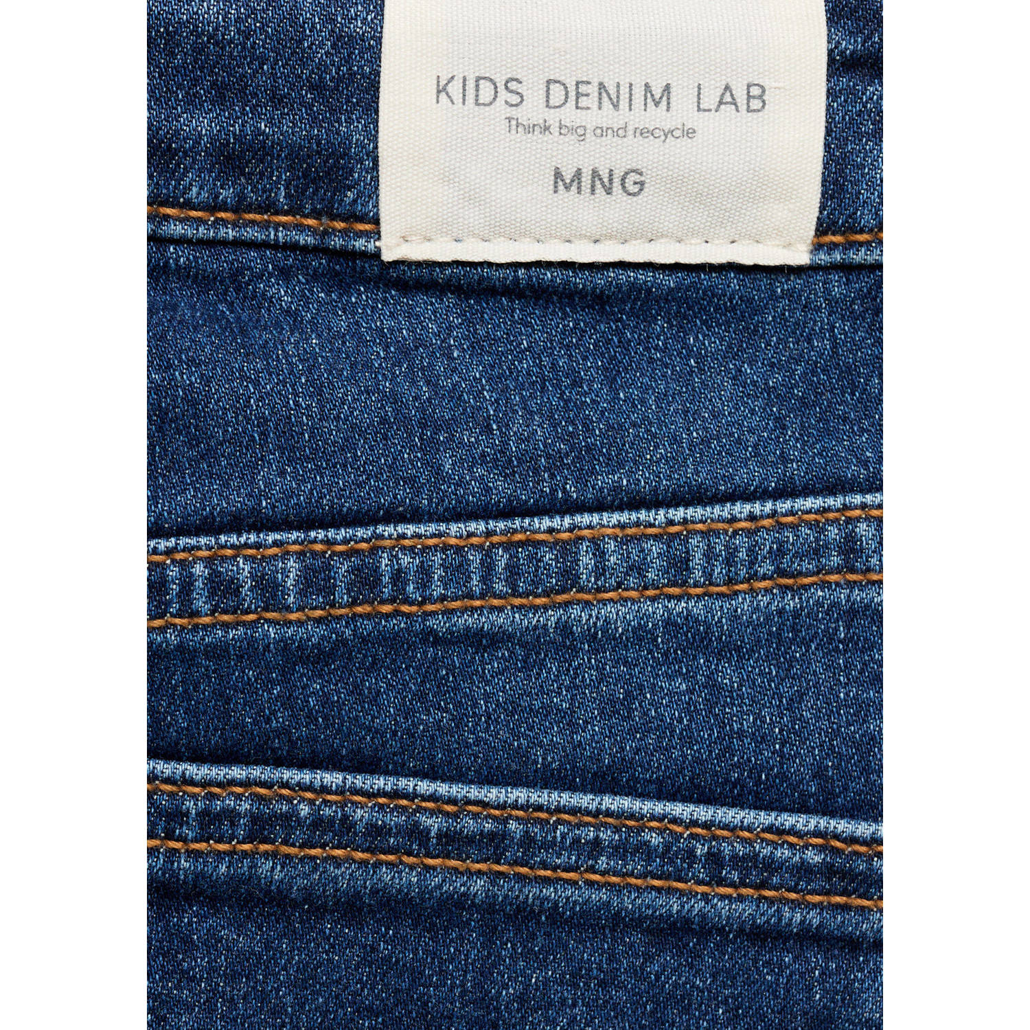 Mango Kids regular fit jeans medium blue denim