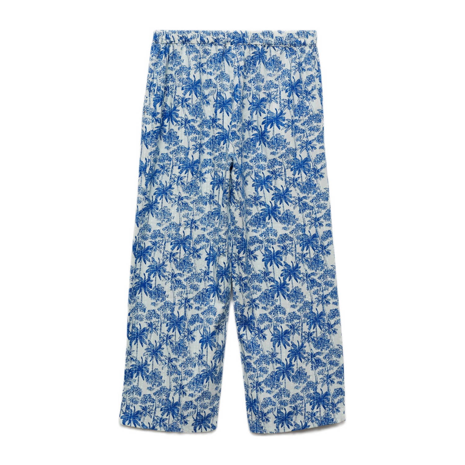 Mango Kids broek met all over print middenblauw