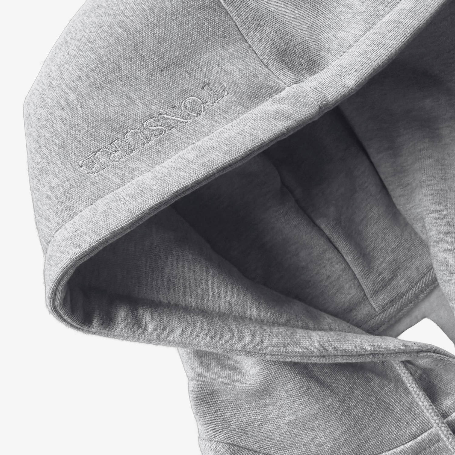 Tonsure hoodie grijs melange