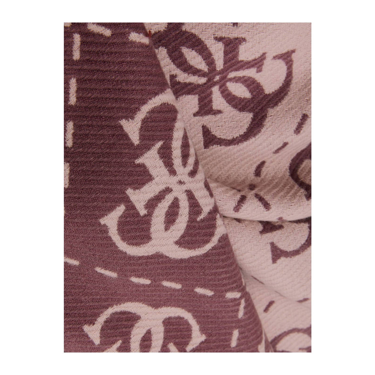 GUESS sjaal met logoprint rood