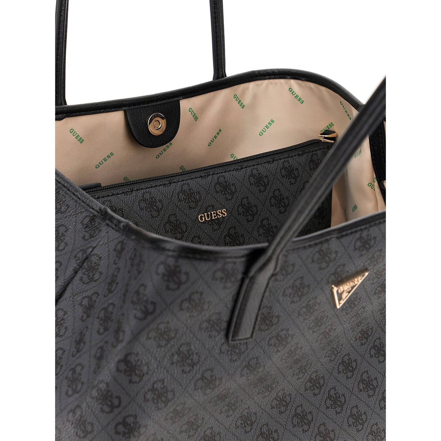 GUESS shopper Victtoria met logoprint antraciet