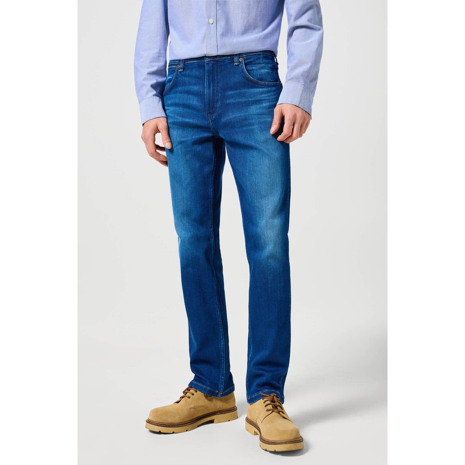 Wrangler Straight jeans GREENSBORO FREE TO STRETCH Vrij om te rekken materiaal