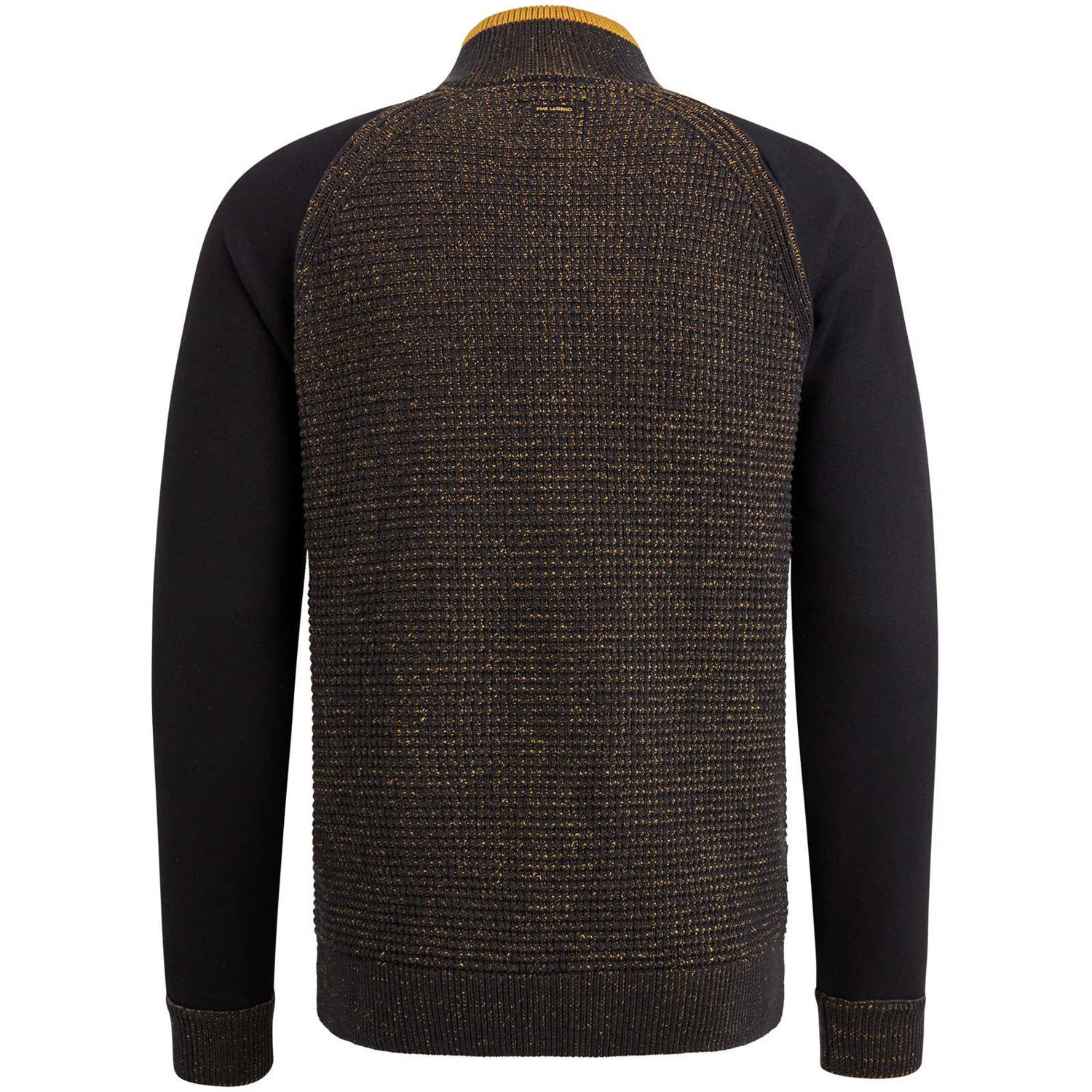 PME Legend gemêleerd sweatvest zwart geel