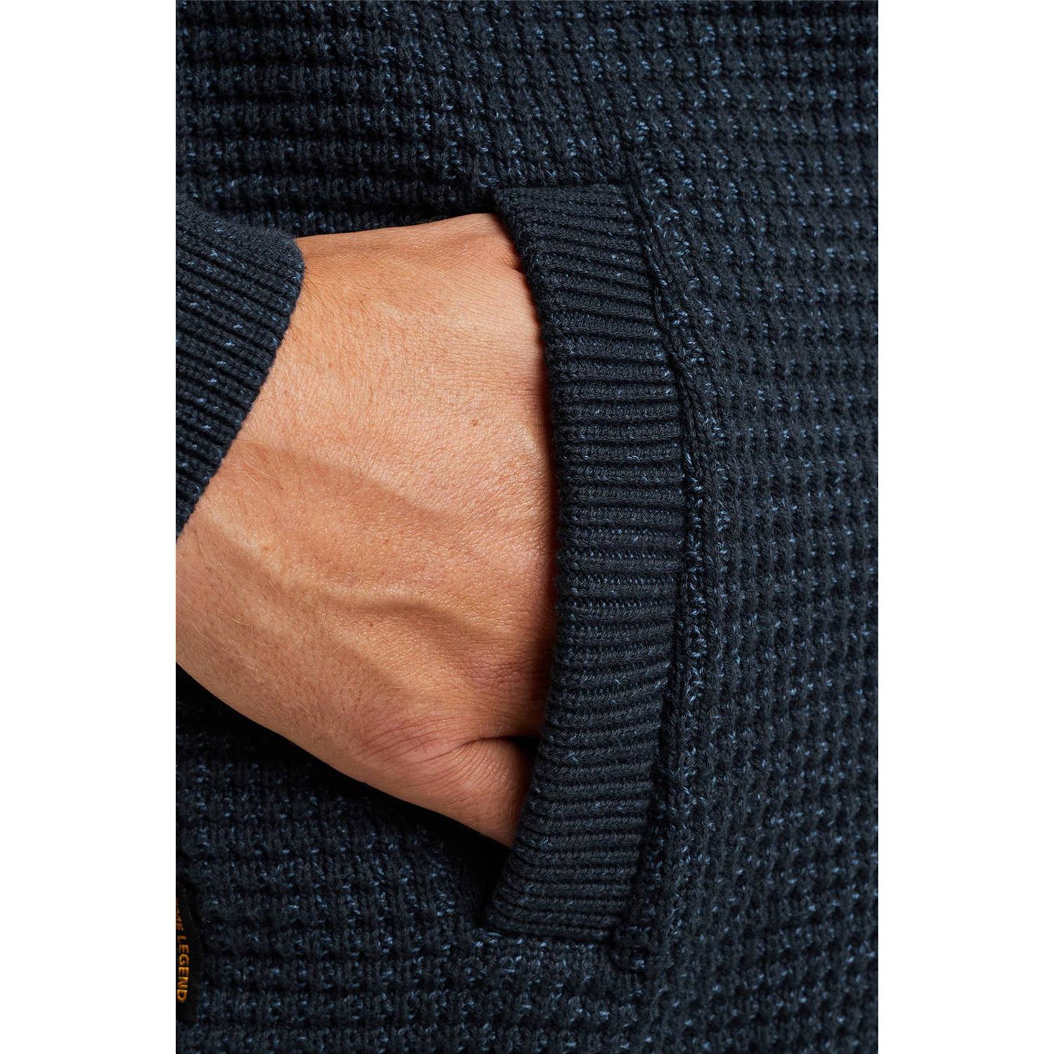 PME Legend gemêleerd sweatvest donkerblauw