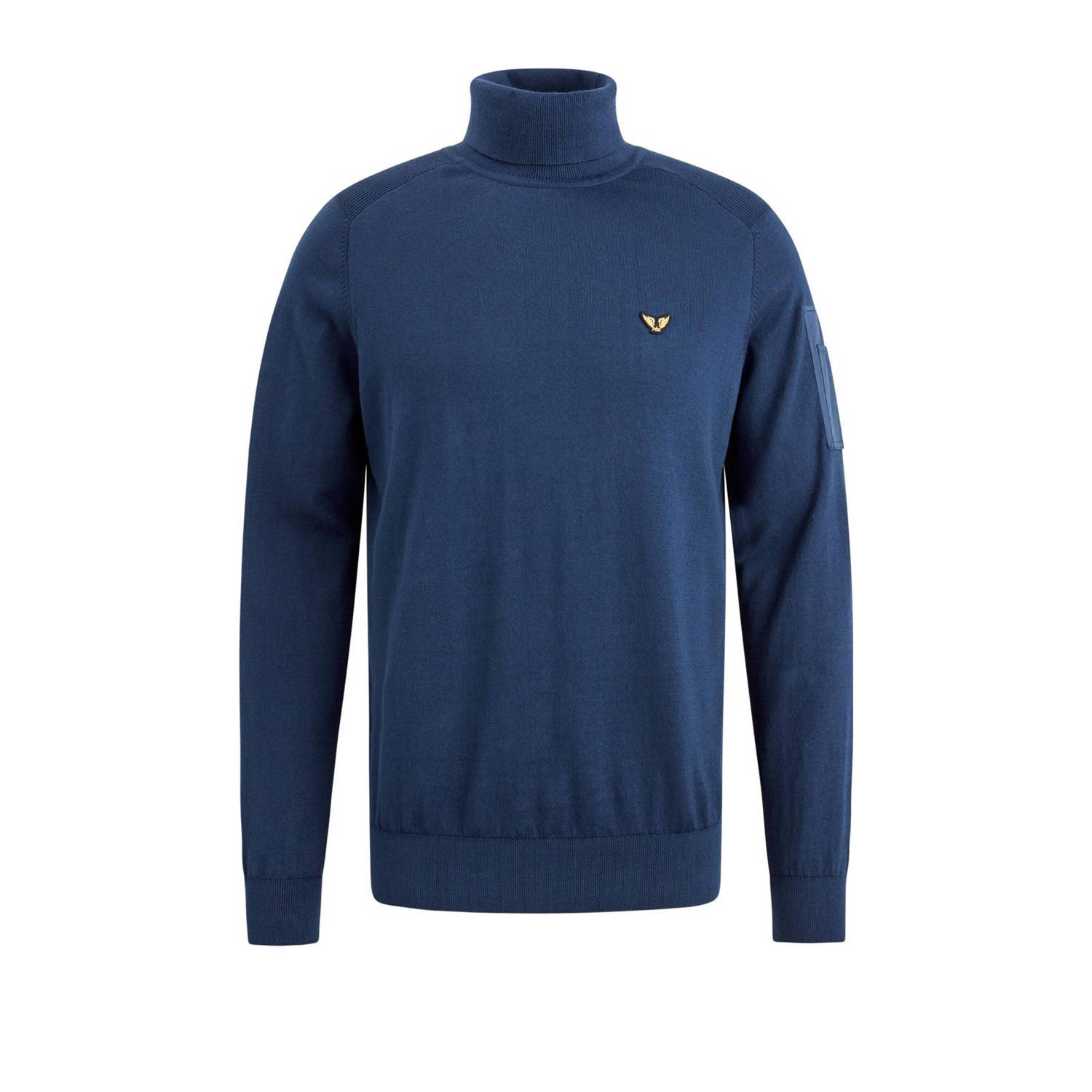 PME LEGEND Heren Truien & Vesten Turtleneck Cotton Knit Donkerblauw