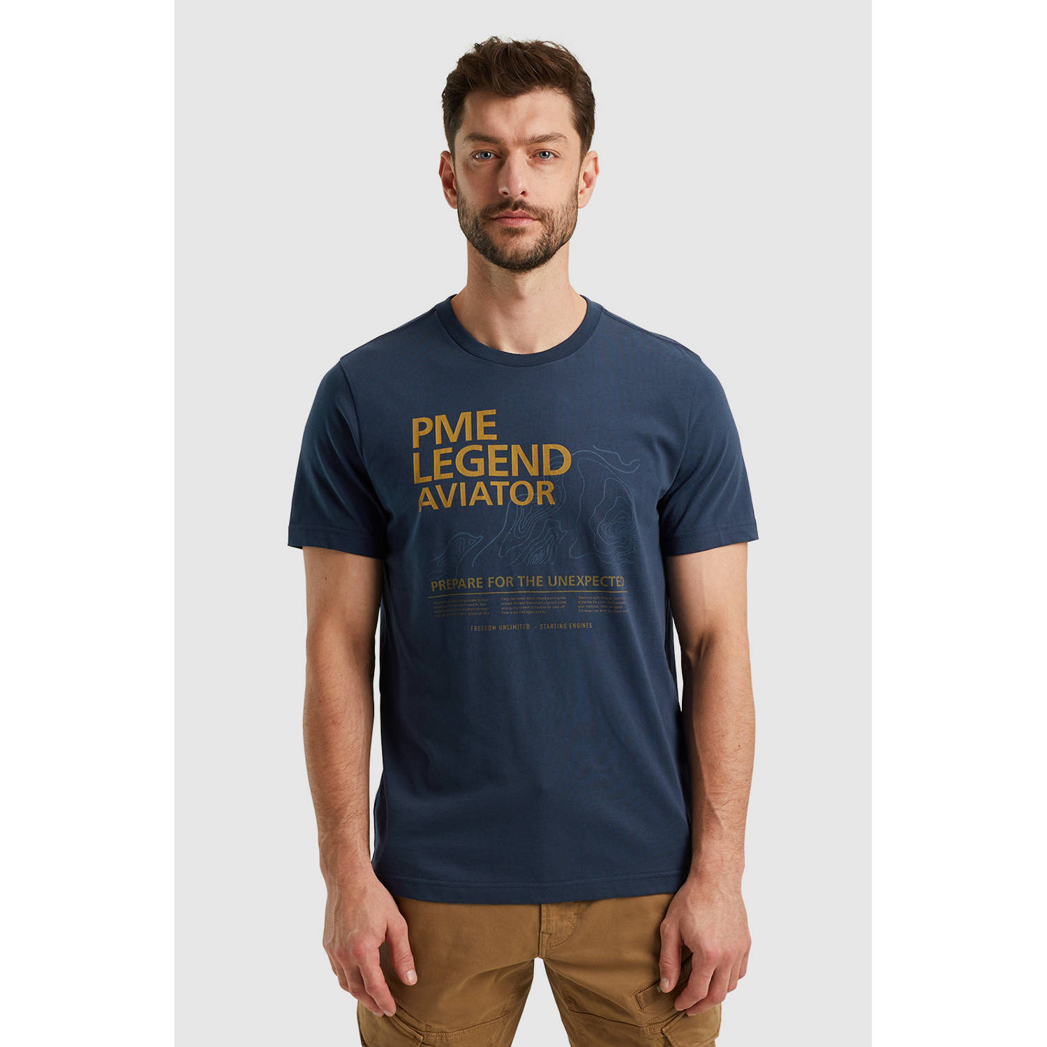 PME Legend T-shirt met logo blauw