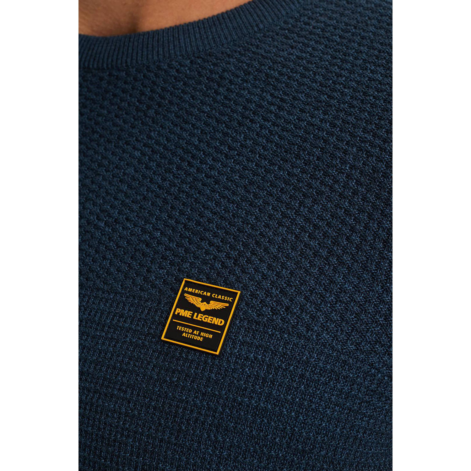 PME Legend gebreide trui donkerblauw