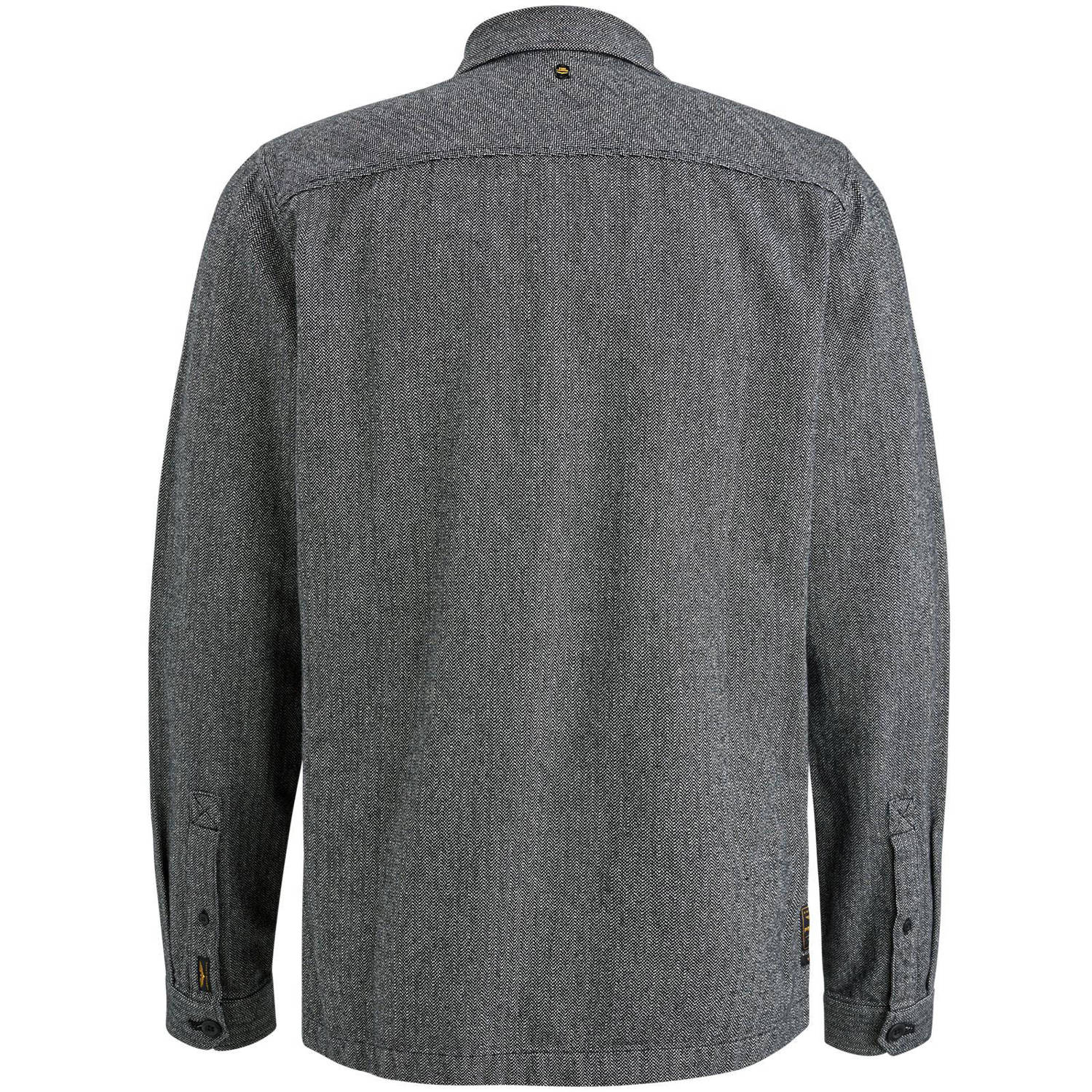 PME Legend gemêleerd overshirt grijs