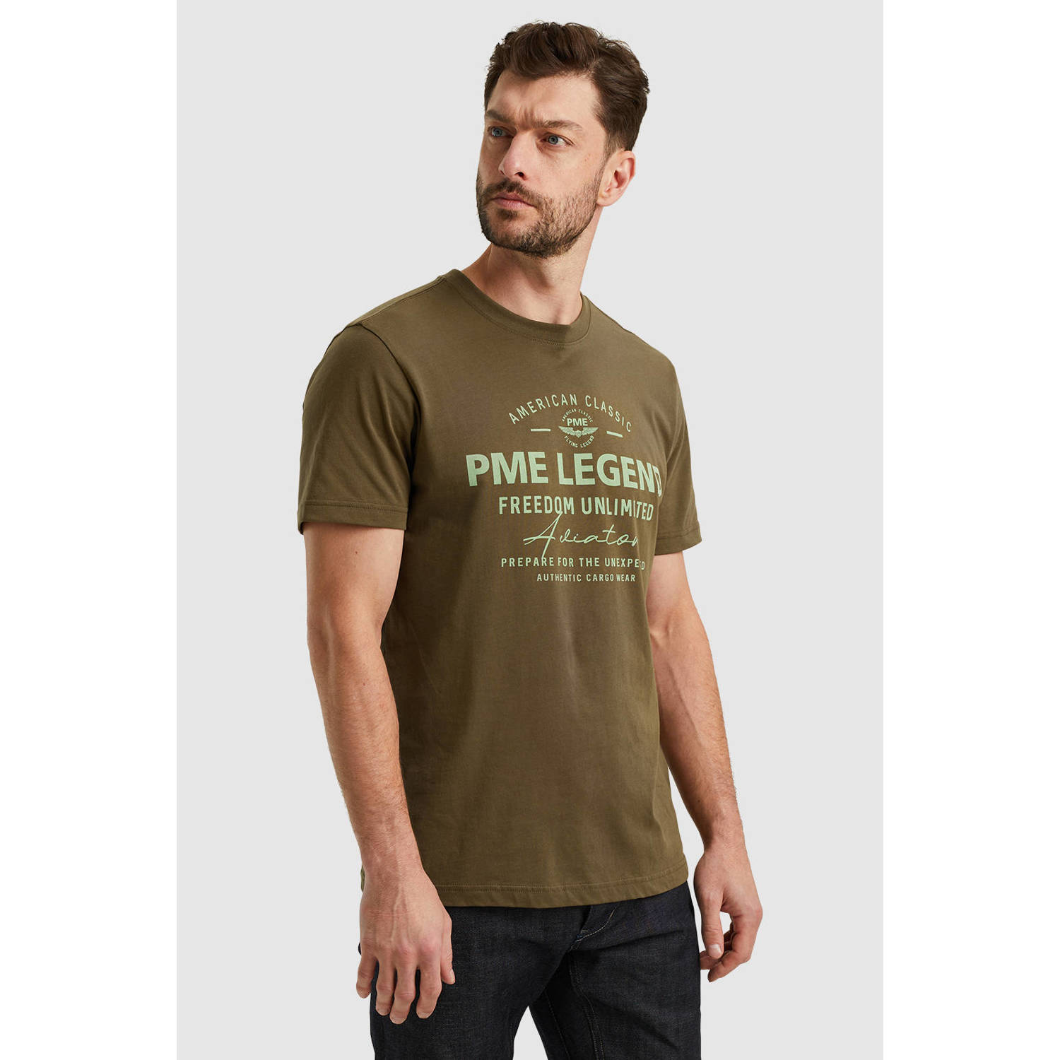 PME Legend T-shirt met labelprint