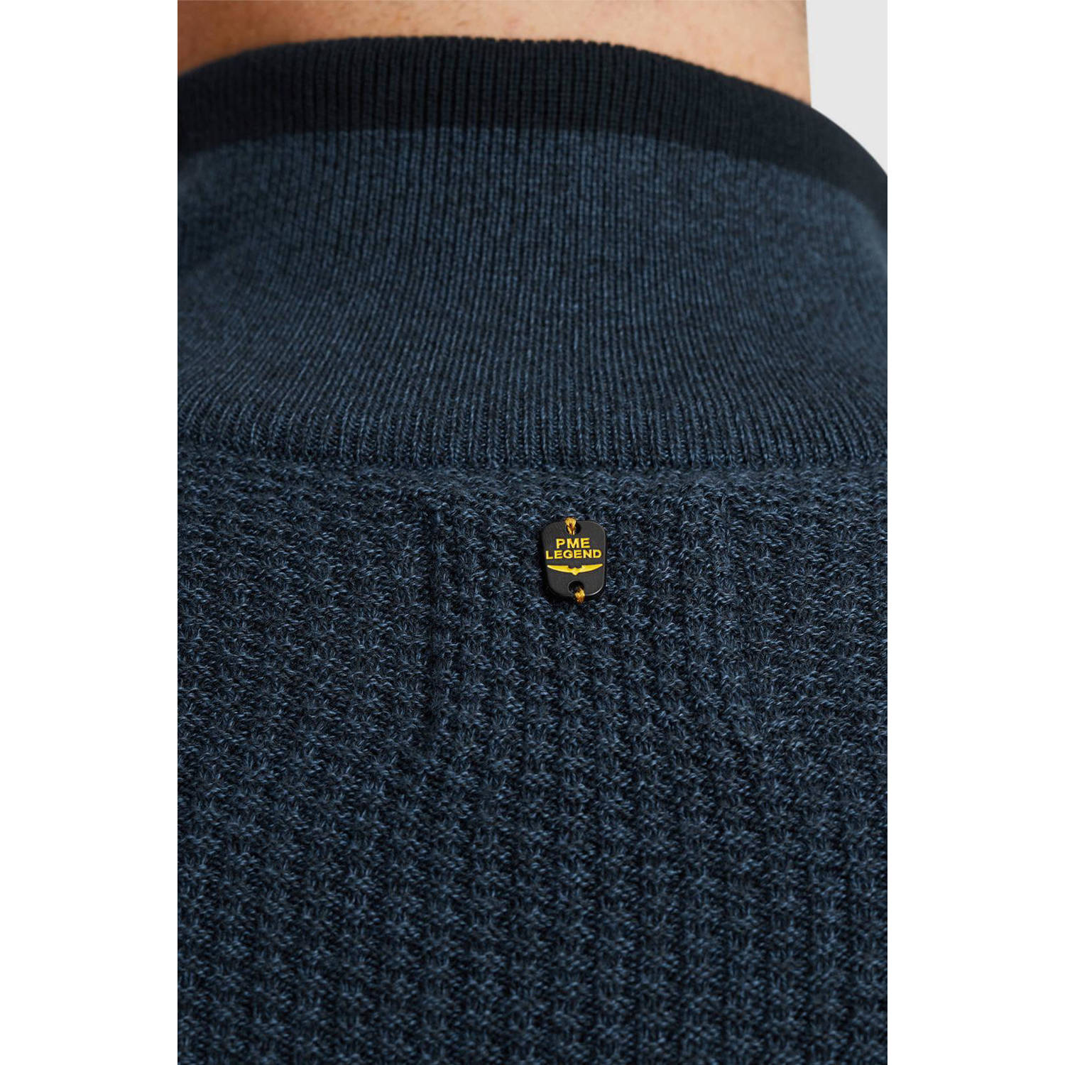 PME Legend gebreide trui donkerblauw
