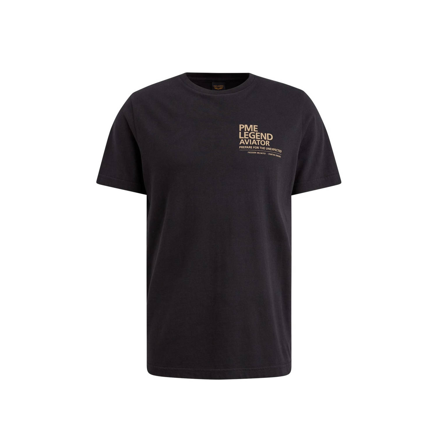 PME Legend T-shirt met logo donkergrijs