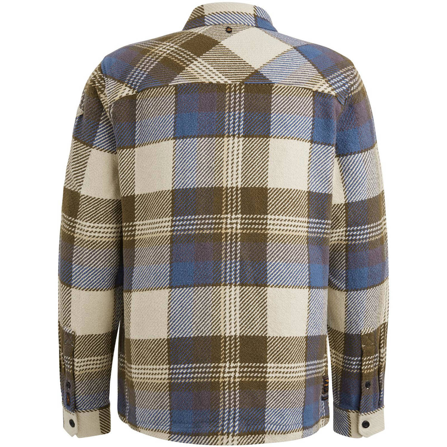 PME Legend regular fit overshirt blauw