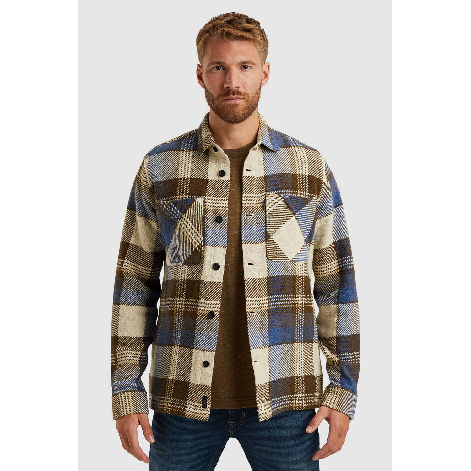PME Legend™ Shirt jacket met ruitpatroon