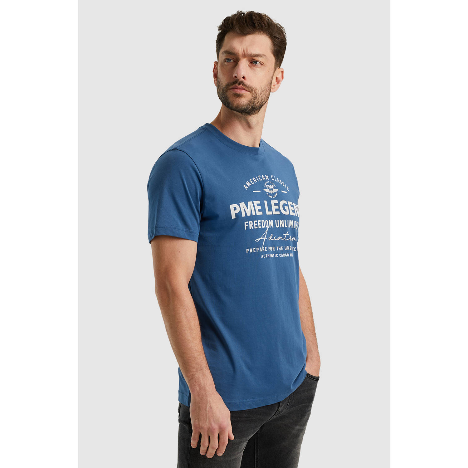 PME Legend T-shirt met labelprint